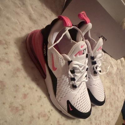 Nike Air Max 270 Men's Lace Up Low Top Athletic Sneaker White Pink Black