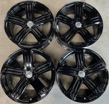 2015-2019 Vw Golf Gti Jetta Factory 19 Wheel Rim Set Of 4 Oem Gloss Black