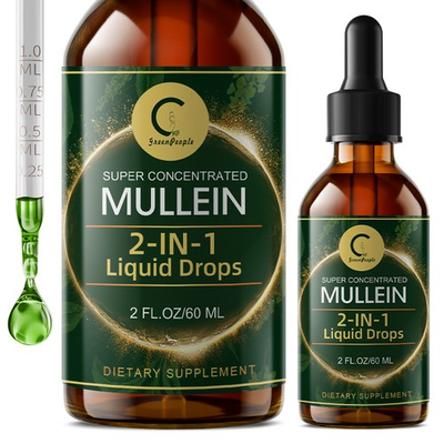 #ad Mullein Leaf Extract Super Concentrated 500 MG 2 FL.OZ 60 ML Lung Cleanse $13.99
