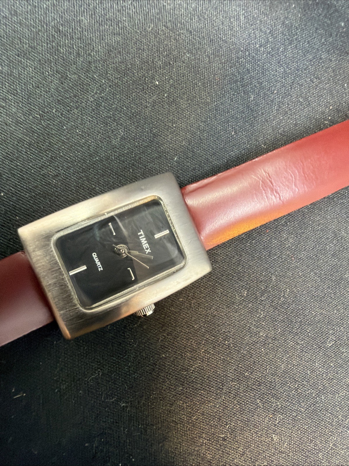 Timex M9 Quartz Rectangular Watch, Silver Case, B… - image 13