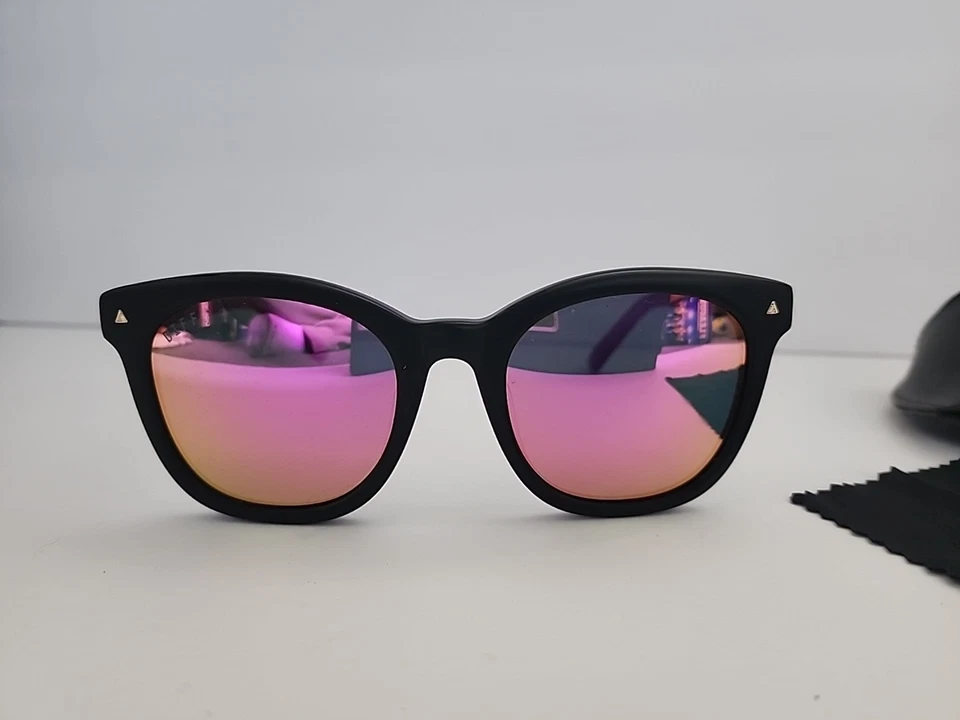 Gafas de sol polarizadas DIFF RYDER marco negro y lentes rosas Mb-pk34p Foto 3 de 4