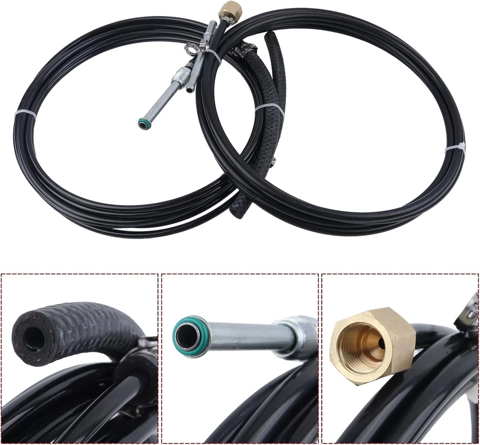 For 88-97 Chevrolet GMC C/K Trucks Nylon Tank to Engine Fuel Lines Kit Gas Only Foto 3 de 4