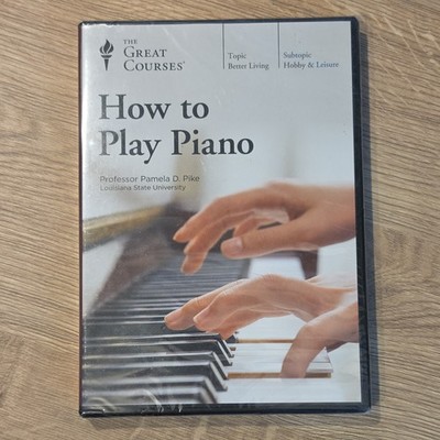 GREAT COURSES How to Play Piano With Professor Pamela D. Pike 6-DVD Set - NEW 