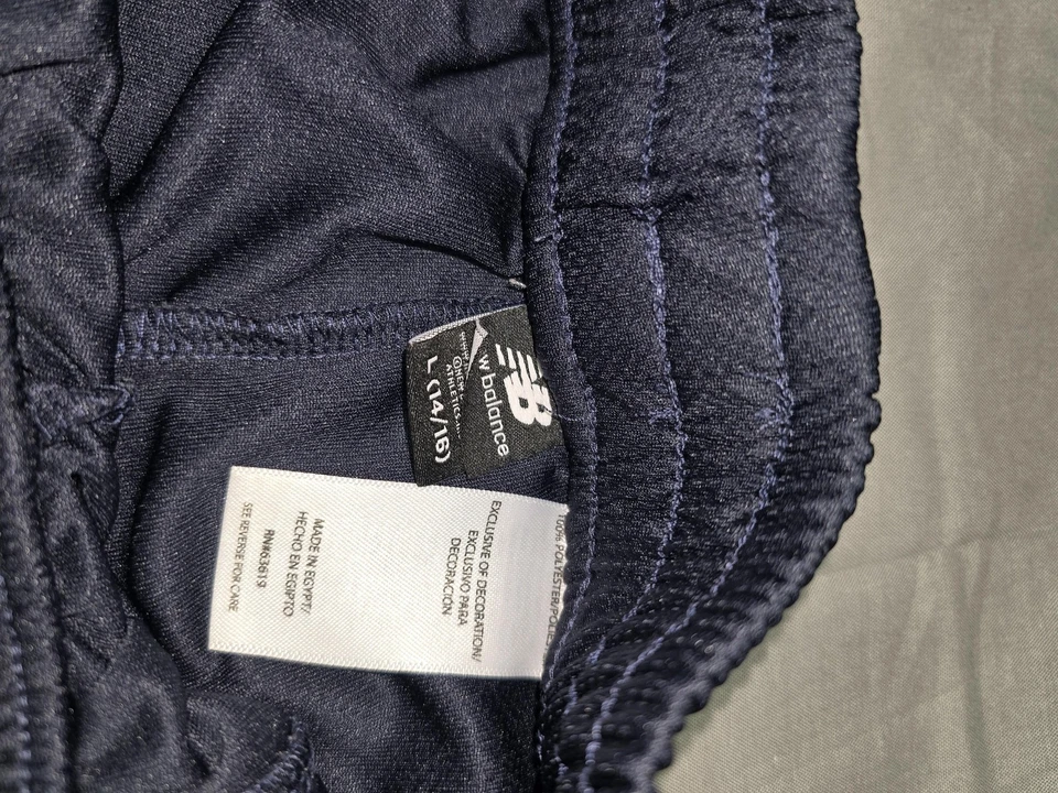 Pantalones Cortos New Balance Para Hombre Grandes Azul Marino Blanco Atlético Gimnasio Rendimiento Juvenil L Foto 3 de 4