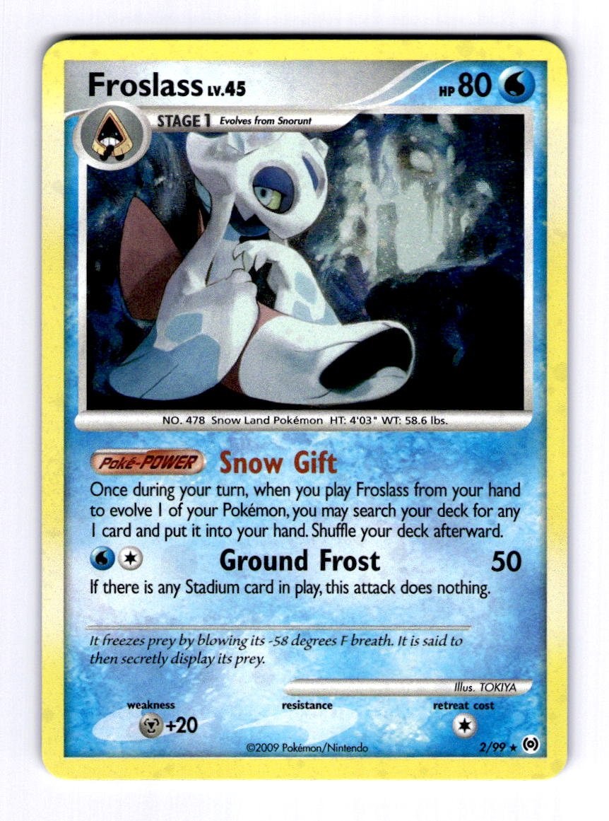 Froslass Arceus #2 (2009) Holo NM Pokemon