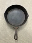 Wagner Ware Sidney O #8 Cast Iron Skillet 1058M Heat Ring Double Spout Antique