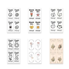 125Pcs Thank You Stickers 2.36x1.18 Appreciation Labels for Small Businesses