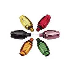 red 2PCS  Shift Cable Adjuster 5mm Alloy Downtube housing cycling inner black