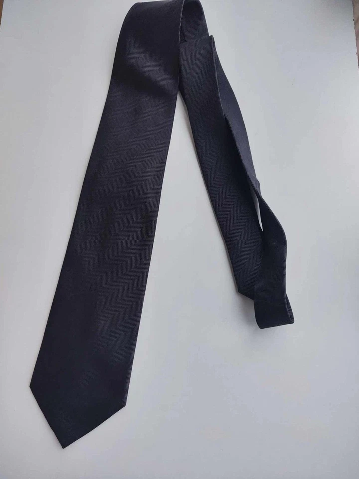 CRAVATTA CANDA C&A SETA SOIE REINE SEIDE KRAWATTE GRIGIO CORBATA UOMO - Imagen 3 de 4