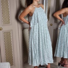 Halpern Runway Sequin Tulle Blouson Maxi Long Dress Gown WAS £2151 FR 36 UK 8