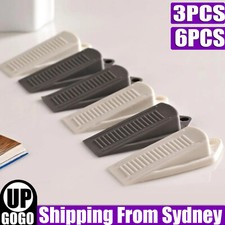 3/6PCS Rubber Door Wedge Stopper Heavy Duty Rubber Grip Security Door Stoppers