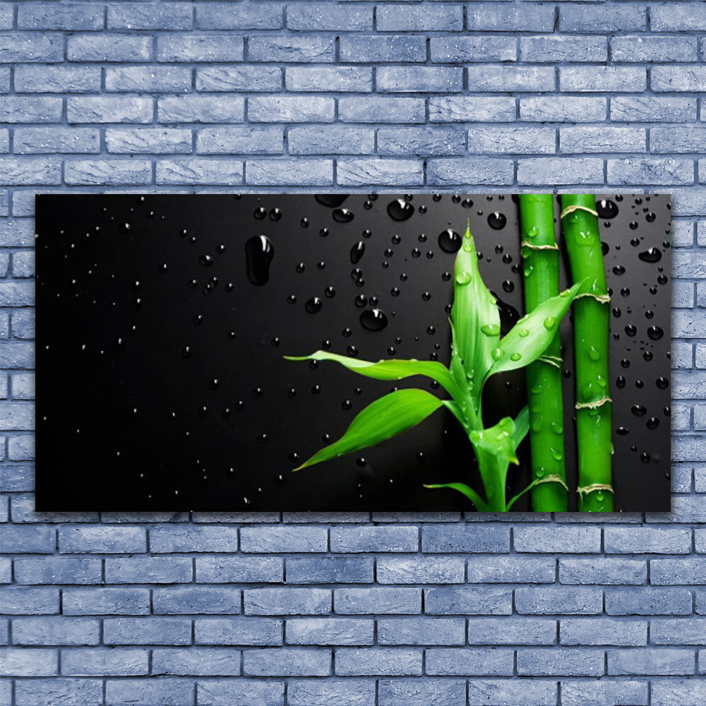 Tableau Floral Bambou en Plexiglas 140x70 pour Créer un Salon Zen Moderne