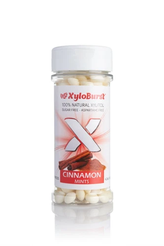 Xyloburst Xylitol Cinnamon Mints 200 Count Jar