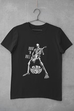 Biker Harley Davidson T Shirt Chopper Skelett Rock N Roll Skull Geburtstag Geschenk