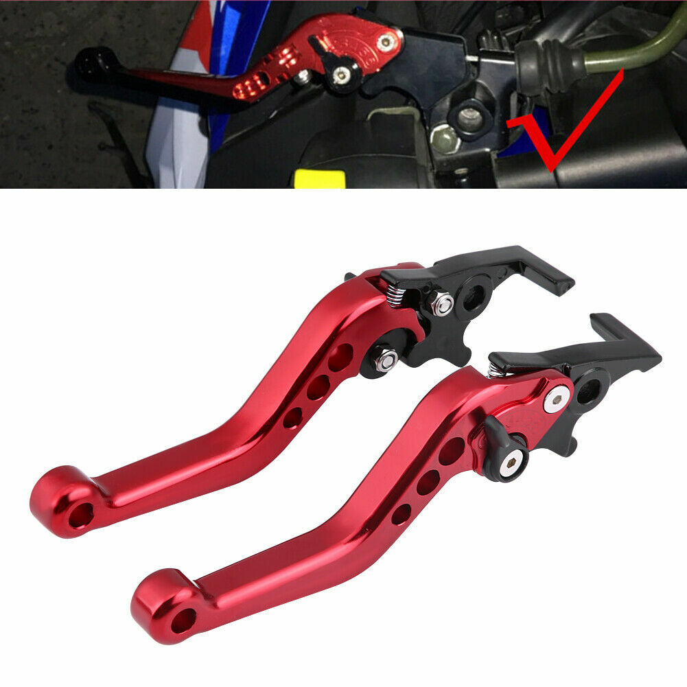 Aramox Motorrad Bremshebel - CNC Aluminium Doppelscheibenhebel In Rot
