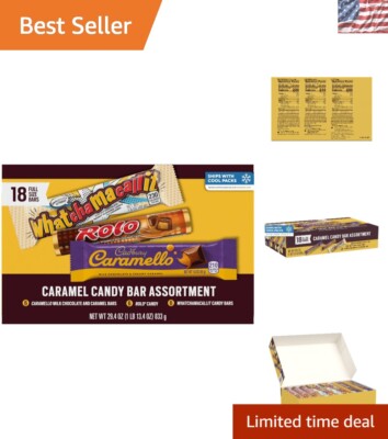 29.4 oz Kosher Certified Assorted Caramel Candy - Fun for Parties & Gatherings