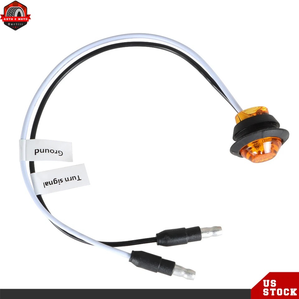 Kit de luces de señal de giro LED Pug & Play con bocina para estuche Bobcat IH CF-Moto Cub Cadet Foto 2 de 4