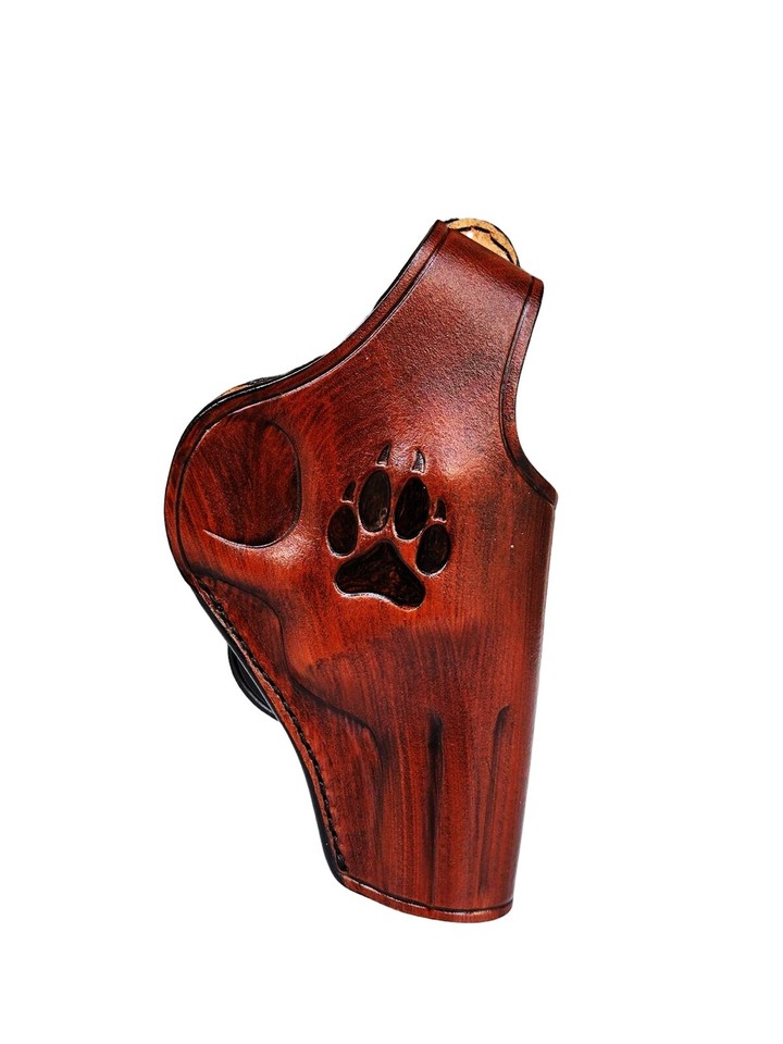 Paddle leather holster fits colt python or colt king cobra premium