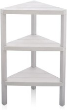 Corner Table Kitchen Shelf Bedside Bedroom Office Small Table Black White 3 Tier