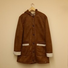 Bnwt Bellsfield Coat Uk 20 Brown Tan Suede