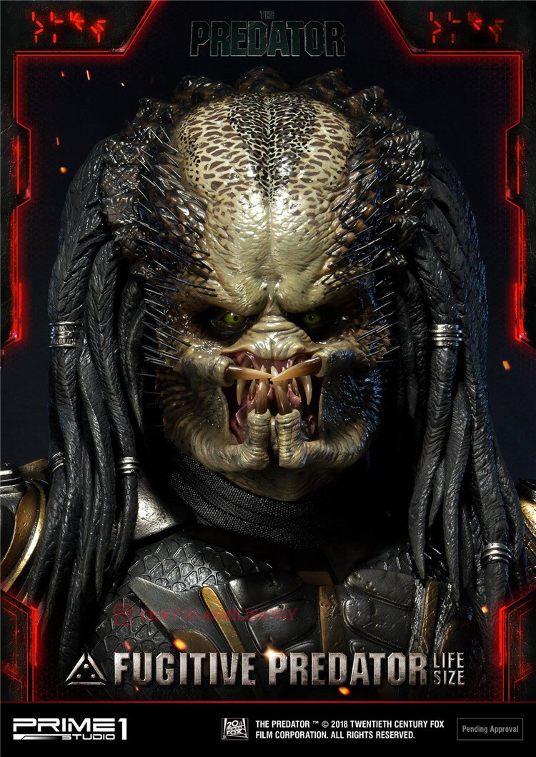 Prime 1 Studio LSTPR-01 Fugitive Predator Life Size Bust Statue 1