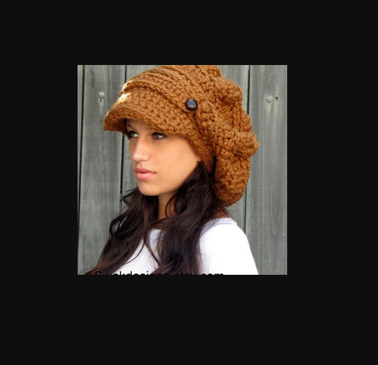 Womens Ivory Knit Yarn Newsboy Cap, Button Accent, Solid, One Size, Fall/Winter Sumolux Women Beret Newsboy Hat French Wool Cap Classic  main image 3