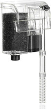 Aquarium Filter Hang on Waterfall Small Fish Tank Filter Quiet 66GPH 3W Adjustab