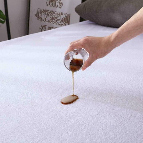 Travel Cot Mattress Waterproof Terry Protector Toddler Baby Bed Cover 140 x 70cm - 第 24/24 張圖片