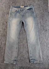 Y2K Nation Of Saints Jeans Mens 34x31 Blue Original Bootcut  ight Wash Tag 36x32