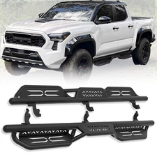 Running Boards Side Rails Nerf Bar For 24-2025 Toyota Tacoma Double Cab&Crew Cab