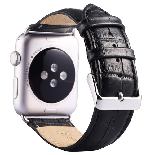 Bandas de correa de cuero genuino de dos piezas para repaldamiento de Apple Watch Series 7654321 - Imagen 16 de 25
