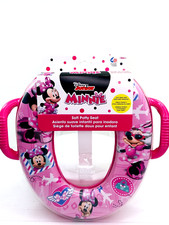 NIP Disney Junior Pink Minnie Mouse Soft Potty Seat Handles Hook