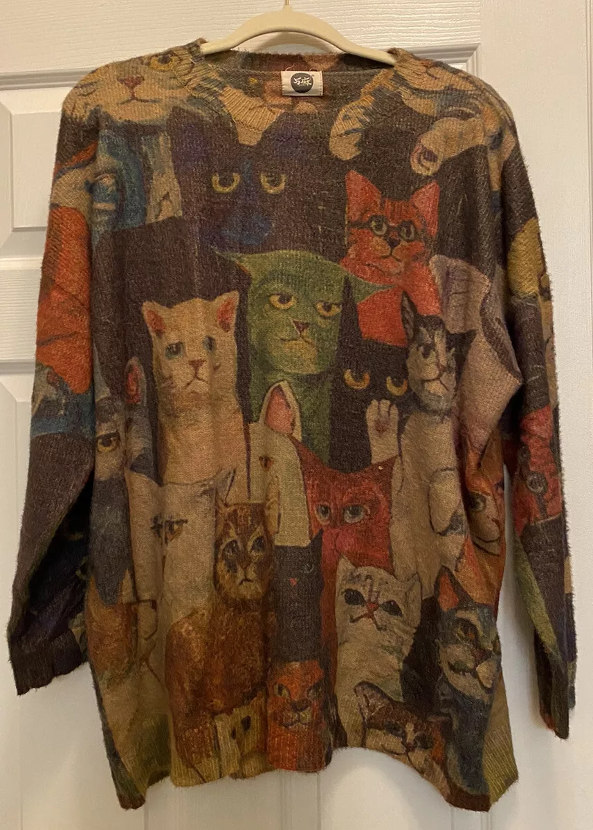 Womens top cat sweater