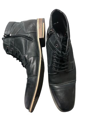 Steve Madden Men Harken Chukka Ankle Boots Size US 8M Black Leather Amazon.com | Steve Madden Boys Harkeen Chukka Boot, Black  main image 2