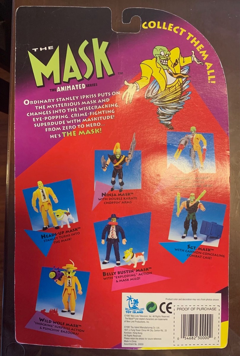 1997年TOY  THE MASK ANIMATED SERIES RARE Vintage 1997 The Mask Animated Series Clown around mask
