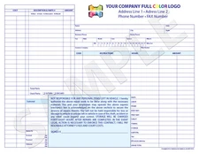 100 Color Customized Auto Body Repair Invoice Car / Sales Receipt / Estimate
