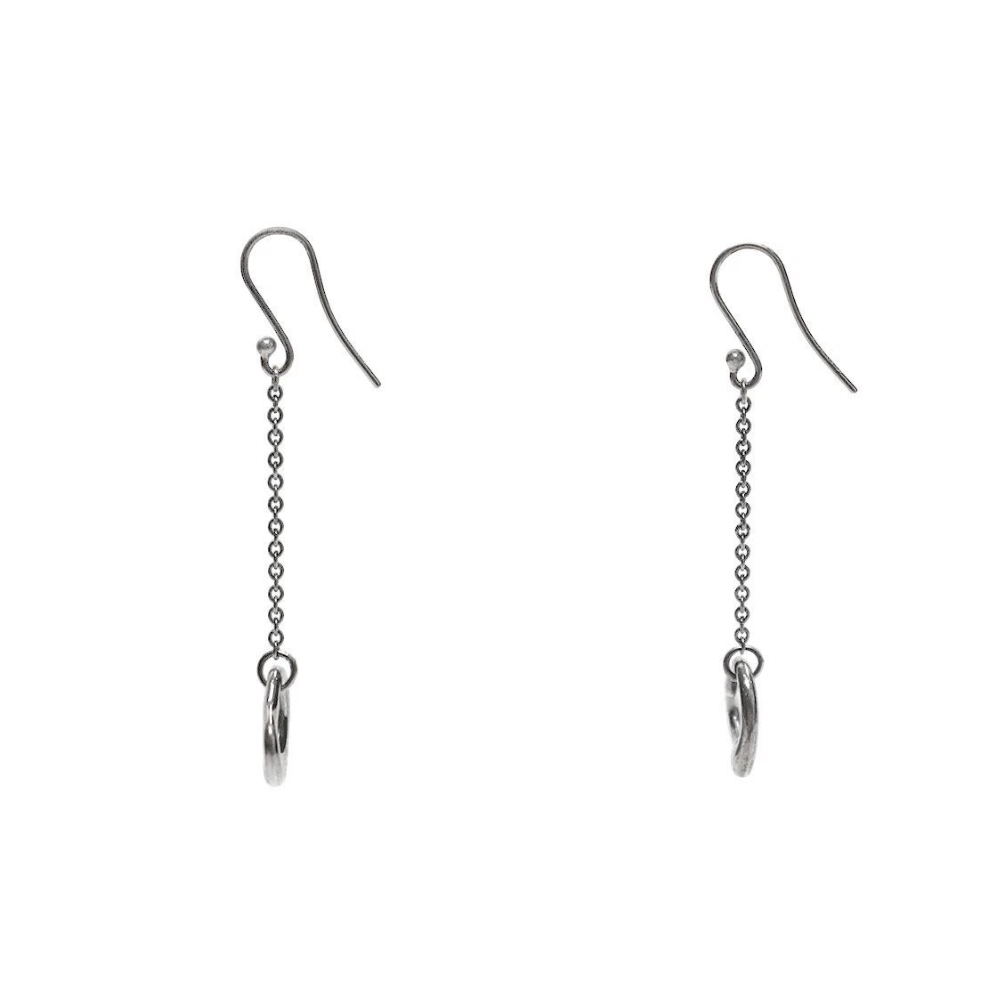 Tiffany & Co Offenes Herz Silber Ohrringe 70157 162766072 [U]