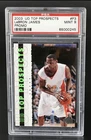 2003 Upper Deck LeBron James Top Prospects Basketball Card Graded PSA 9 PROMO
