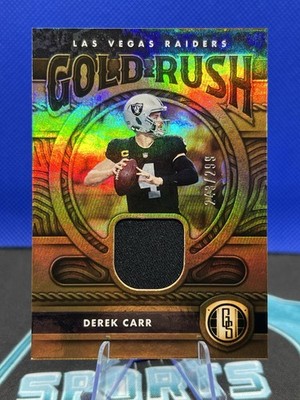 2022 Panini Gold Standard Gold Rush - Derek Carr #GR-DCA /299 (MEM)