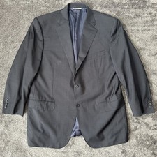 Canali Blazer Men 42 R Blazer Blue Striped Italy Wool Jacket Suit Coat