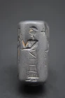 Ancient Near Eastern cylinder seal C. 3rd - 2nd Millennium BC, with invoice 1982
