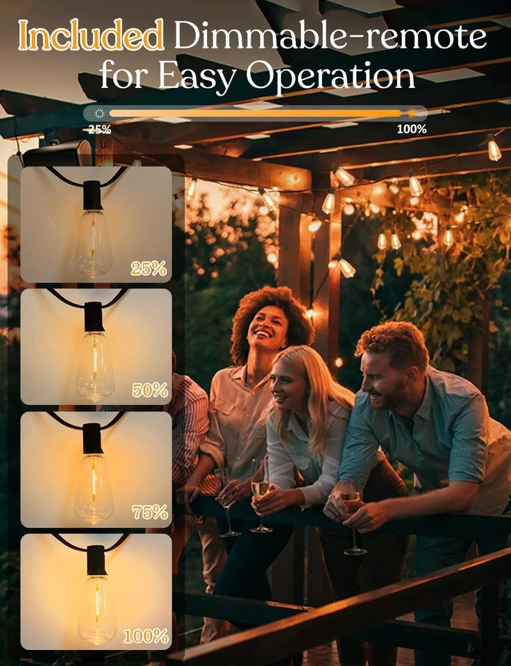 Shatterproof Solar String Lights - Timer, Dimmable - Image 4 of 4