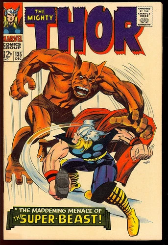 Thor #135 High Grade Silver Age Superhero Vintage Marvel Comic 1966 VF-