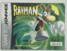 Rayman Advance Nintendo Gameboy Advance, 2001 MANUAL.