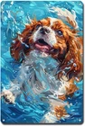 Vintage Cavalier King Charles Spaniel's Tin Metal Signs Home Décor 8x12
