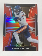 KEENAN ALLEN bears 2025 Leaf Metal #106 Prismatic Red 24/25 (Y)