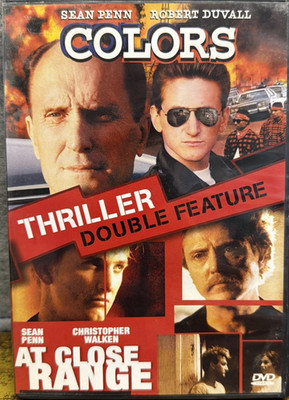 Colors (1988) / At Close Range (1986) Sean Penn  DVD  Very Good cond.