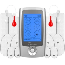 TechCare Rechargeable Tens Unit Muscle Stimulator, 24 Modes Ems Pulse Massager