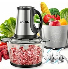 3-Speed Electric Food Processor: Meat Grinder, Vegetable Chopper  Baby Food