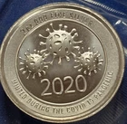 A 2020 Coronavirus Minted During Covid-19 Pandemic 2 Troy Oz .999 Silver Round